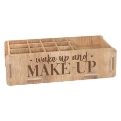 clipfritz Make up Organizer aus Holz | Kosmetik Aufbewahrung als Geschenk für Frauen