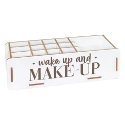 clipfritz Make up Organizer aus Holz | Kosmetik Aufbewahrung als Geschenk für Frauen