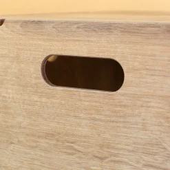 clipfritz Regaleinsatz aus Holz personalisiert mit Name | Aufbewahrung mit Blumen Motiv