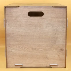 clipfritz Regaleinsatz aus Holz personalisiert mit Name | Aufbewahrung mit Blumen Motiv
