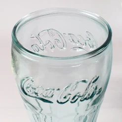 Coca-Cola Glas in klassischer retro Form 400ml | Trinkglas als Geschenk | Nachhaltig & Handgefertigt