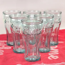 Coca-Cola Glas Set 12-teilig mit Trinkgläsern & Schnapsgläsern | Retro Gläser aus Recyclingglas