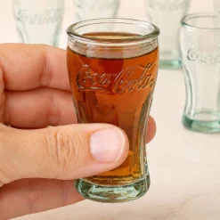 Coca-Cola Glas Set 12-teilig mit Trinkgläsern & Schnapsgläsern | Retro Gläser aus Recyclingglas
