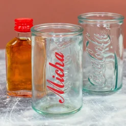 Coca Cola Schnapsglas individuell personalisiert | Shot Glas im Mini Retro Coladose Design
