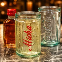 Coca Cola Schnapsglas individuell personalisiert | Shot Glas im Mini Retro Coladose Design