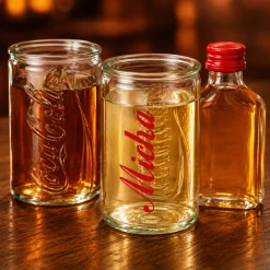 Coca Cola Schnapsglas individuell personalisiert | Shot Glas im Mini Retro Coladose Design