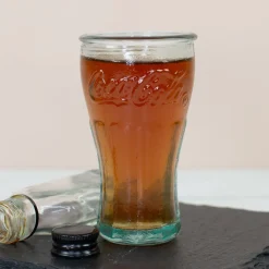 Coca Cola Schnapsgläser 6er Set handgefertigt 5cl | Retro Stamper aus recyceltem Glas