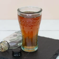 Coca Cola Schnapsgläser 6er Set handgefertigt 5cl | Retro Stamper aus recyceltem Glas