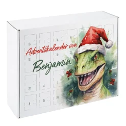 Cooler Dinosaurier Adventskalender mit Personalisierung