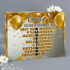 Countdown-Kalender zum Ruhestand mit 30 Türchen zum selbst Befüllen