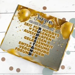 Countdown-Kalender zum Ruhestand mit 30 Türchen zum selbst Befüllen