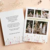 Dankekarte zur Hochzeit mit vielen Fotos und Wunschtext