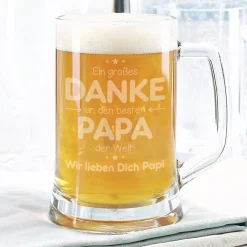 Danke Papa - Bierglas zum Vatertag