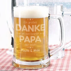 Danke Papa - Bierglas zum Vatertag