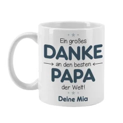 Danke Papa - Fototasse zum Vatertag