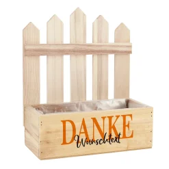 Danke - Pflanzkiste mit Ihrem Wunschtext