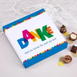 Danke - Pralinen von Lindt mit Ihrem Wunschtext, 100 g