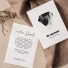 Danksagungskarte zur Hochzeit mit persönlichem Foto und Wunschtext