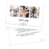 Danksagungskarte zur Hochzeit mit 3 Fotos und Wunschtext