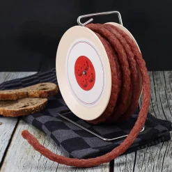 Das Alter ist Wurst! - Salami Kabeltrommel mit personalisiertem Etikett