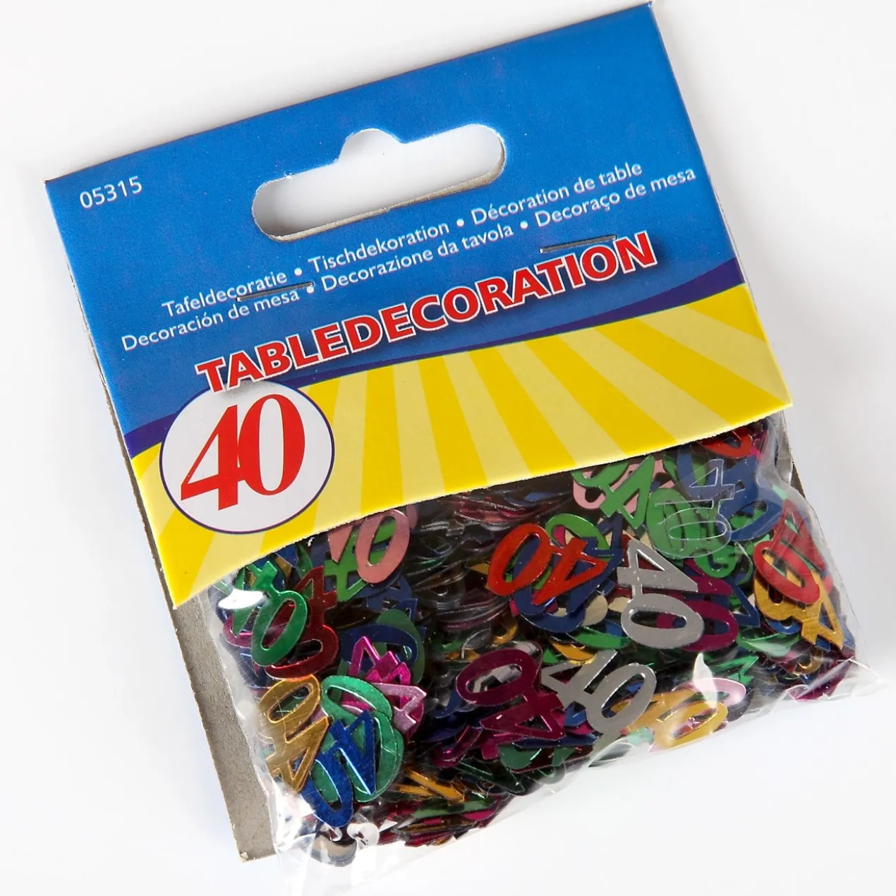 Deko für den Tisch - Zahlenkonfetti 40