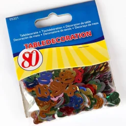 Deko für den Tisch - Zahlenkonfetti 80