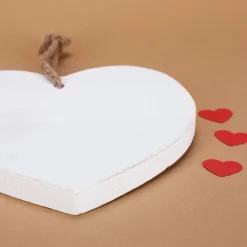 Deko-Herz & Türschild 'ins Herz gedackelt' aus Holz – Valentinstagsgeschenk für Dackelliebhaber