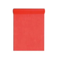 Deko Tischläufer aus Vlies in Rot - 1000 cm x 30 cm