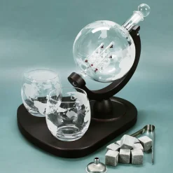 Deluxe Globe Decanter Set