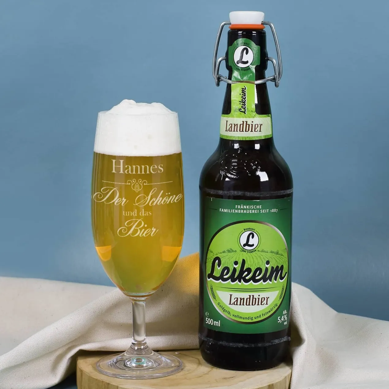 Der Schöne und das Bier - Geschenkset für Männer | Biersorte wählbar
