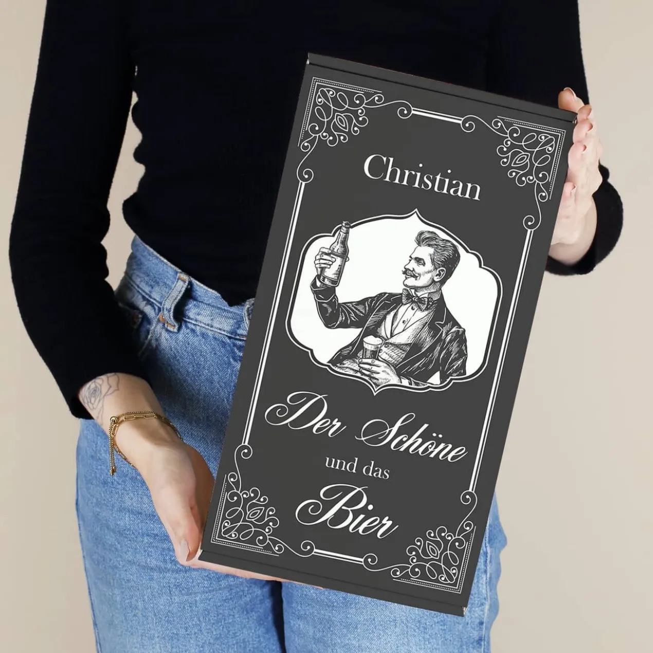 Der Schöne und das Bier - Geschenkset für Männer | Biersorte wählbar