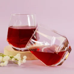 Diamant-Gläser im 2er Set | 330 ml