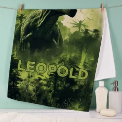 Dinosaurier Handtuch in 3 Größen mit Wunschname bedruckt