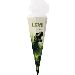 Dinosaurier - Schultüte XL mit T-Rex und Name personalisiert | 80cm