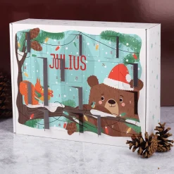 DIY Adventskalender für Kinder mit niedlichem Tiermotiv