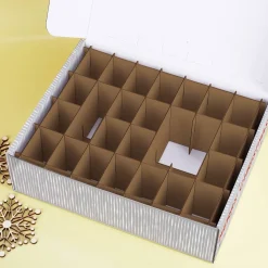 DIY Adventskalender mit coolem Weihnachtsmann und Wunschtext