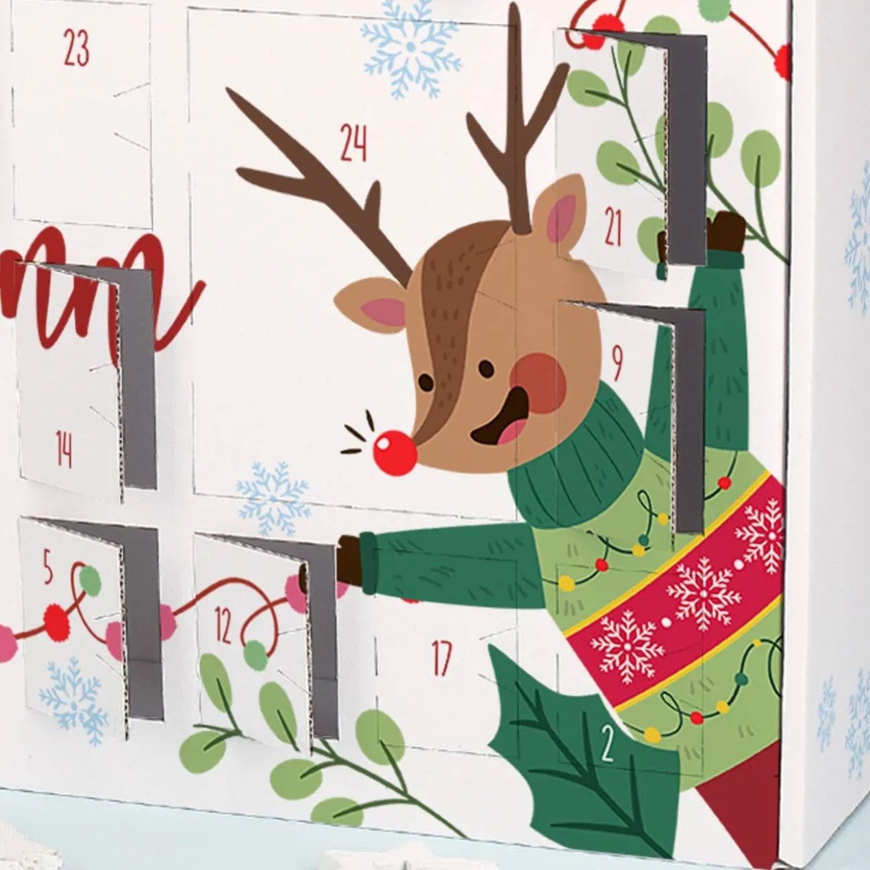 DIY Adventskalender mit niedlicher Maus und Ihrem Wunschtext