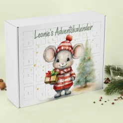 DIY Adventskalender mit niedlicher Maus und Ihrem Wunschtext