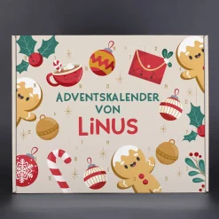 DIY Adventskalender mit niedlichem Lebkuchenmotiv zum selber füllen