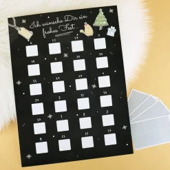DIY Adventskalender - zum Freirubbeln