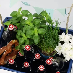 DIY Gerste Hilfe Kasten - Bierkasten-Banderole mit Aufklebern und Name