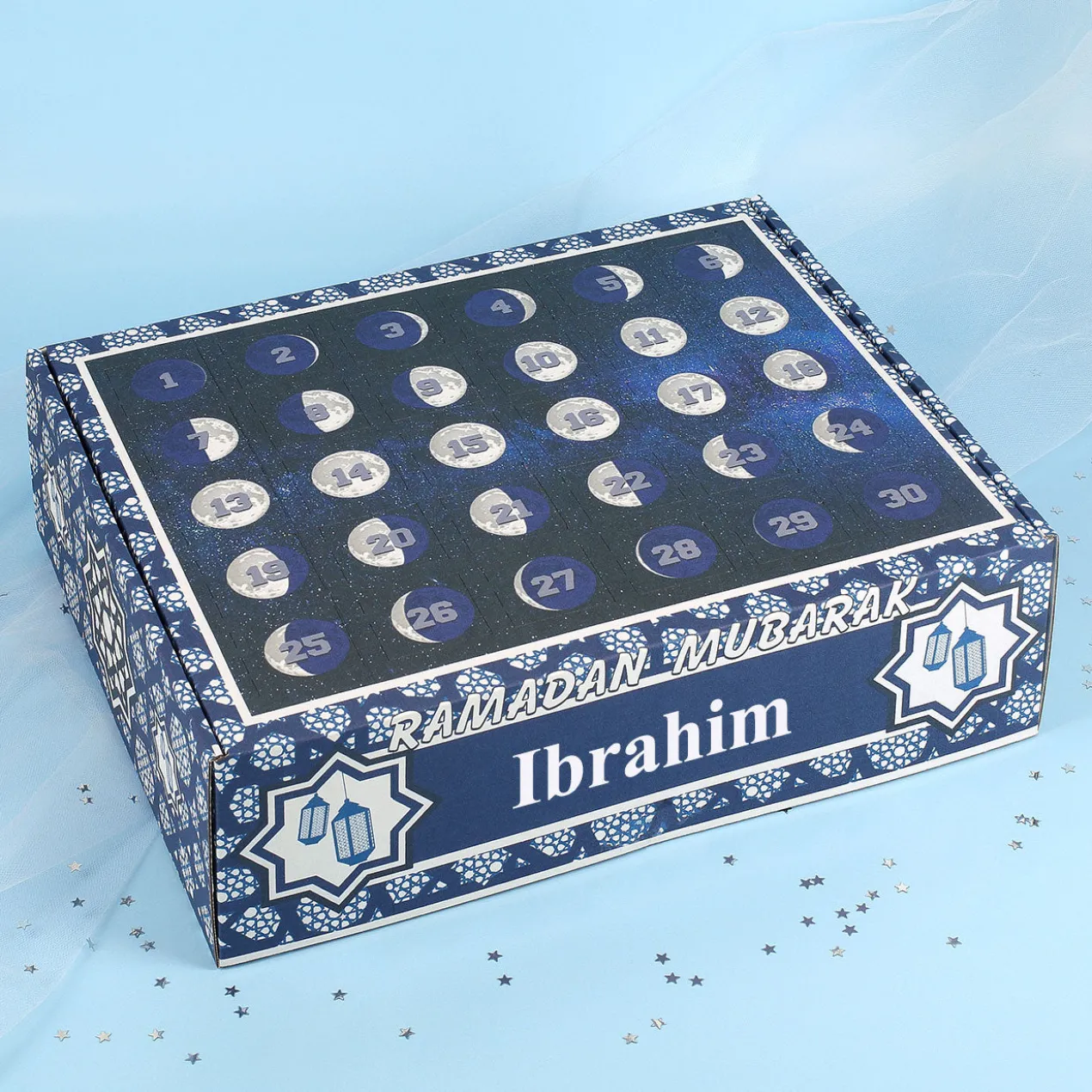 DIY Kalender zum selbst Befüllen als tägliche Überraschung zum Ramadan personalisiert mit Name