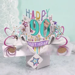 3D Karte zum 90. Geburtstag