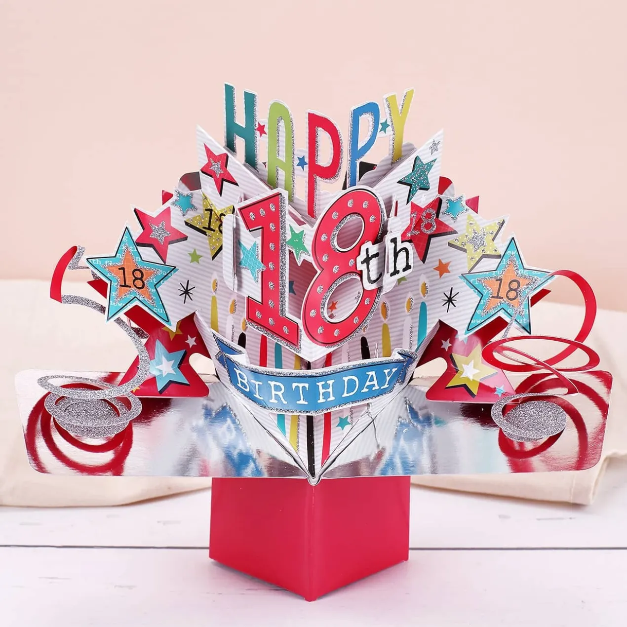 3D Karte zum 18. Geburtstag