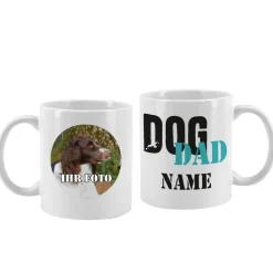 Dog Mom | Dog Dad - Fototasse mit Ihrem Wunschnamen
