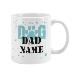 Dog Mom | Dog Dad - Keramiktasse mit Wunschname