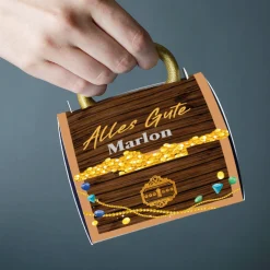 Du bist Gold wert Tasse mit passender Tassentasche