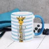Du bist großartig! - Tasse mit Giraffe und Name