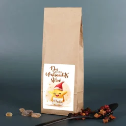 Du bist mein Weihnachtsstern - Süßer Tee mit Name