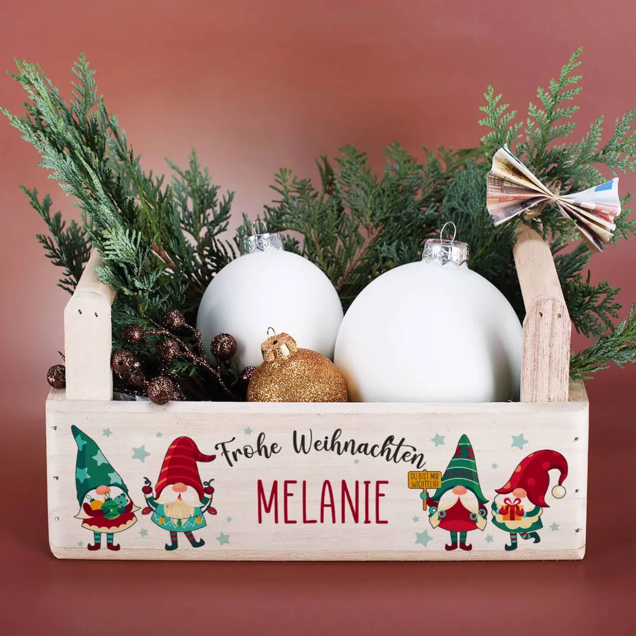 Du bist mir Wichtelig! - Weihnachtskorb für kleine Geschenke